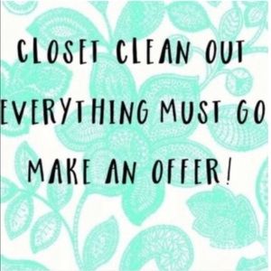 Closet Clean Out!  Make an offer!